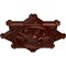 Ekena Millwork Antilles Ceiling Medallion (Fits Canopies up to 6"), Hnd-Painted Antique Copper, 38 1/4"OD x 1 1/2"P CM38ANACS - alternate 2